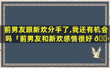 前男友跟新欢分手了,我还有机会吗「前男友和新欢感情很好 🕷 会长久吗」